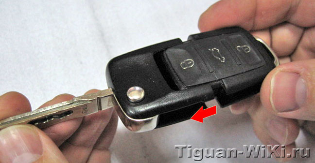 Разборка старого ключа Volkswagen Tiguan